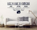 La vie est comme un sticker mural